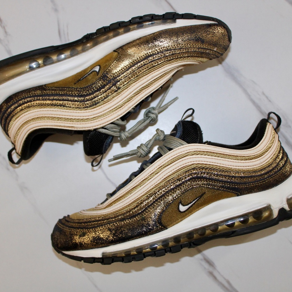 NIKE WOMEN’S AIR MAX 97 Size 10 Black and Gold
